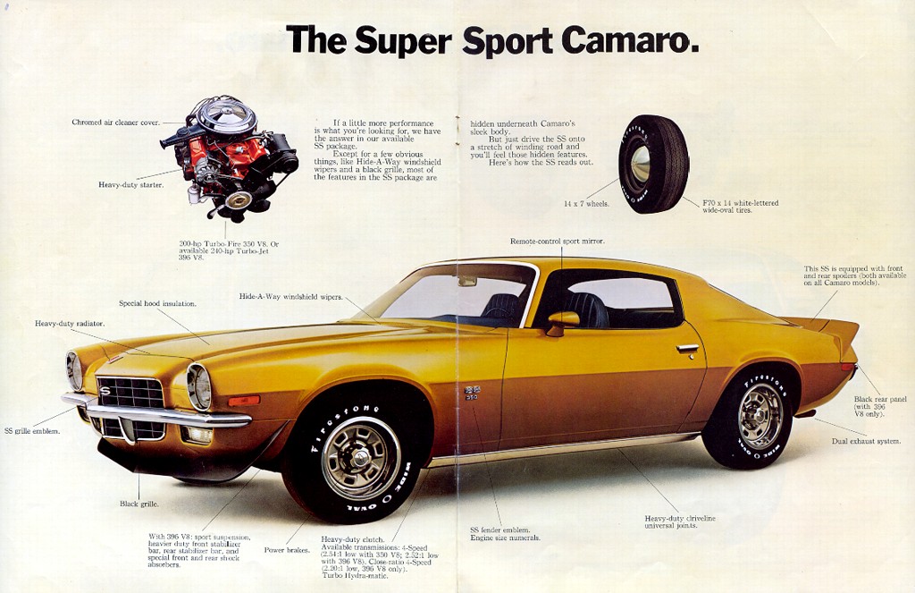 1972 Chev Camaro Brochure Page 9